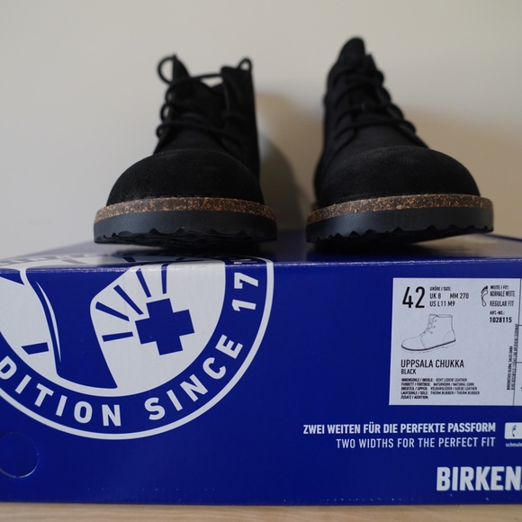 MENS BIRKENSTOCK, UPPSALA CHUKKA, BLACK, Size US 9 - Picture 5 of 8